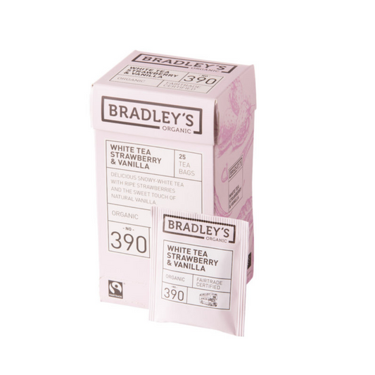 Bradley’s White Tea Strawberry & Vanilla EKO 25-p